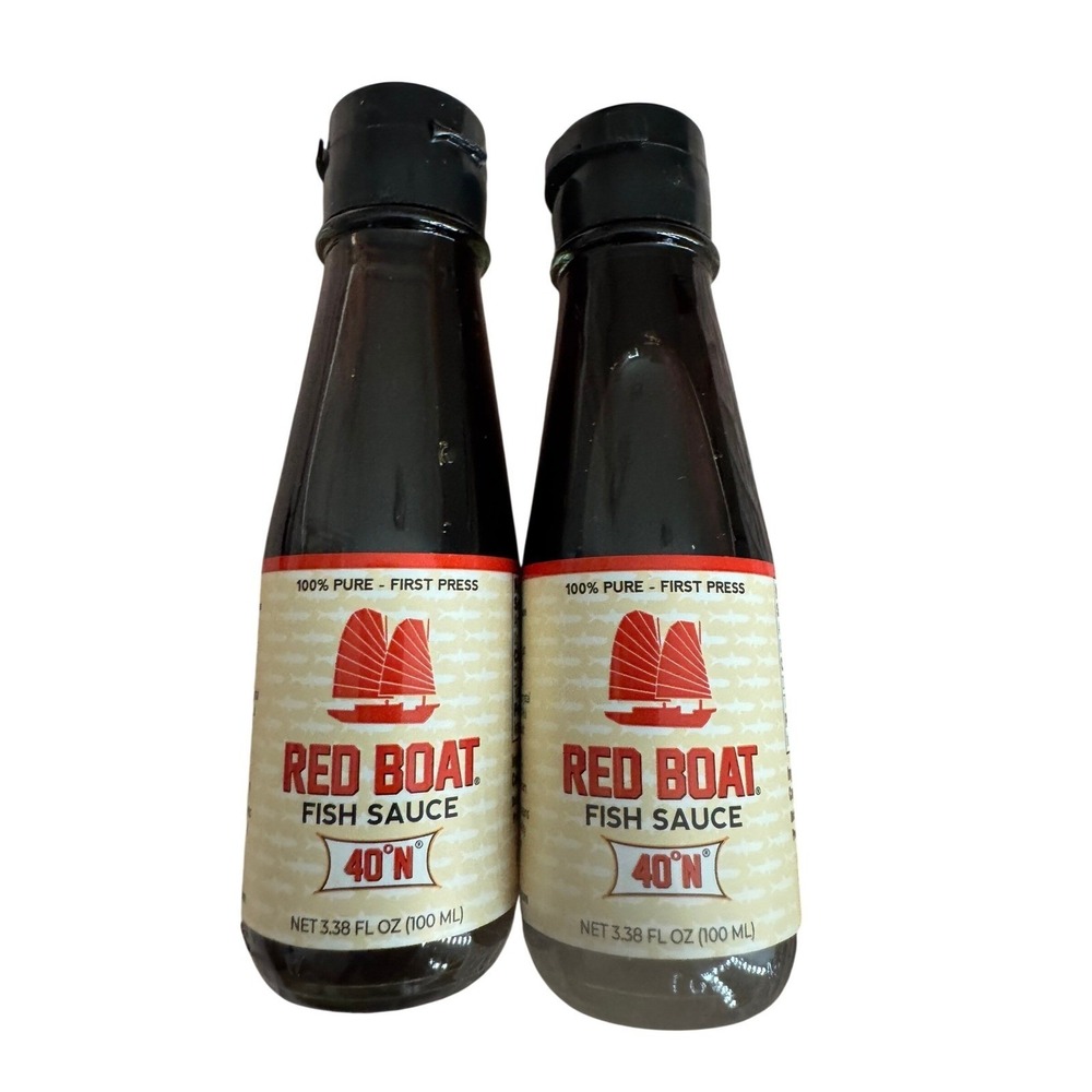Red Boat Fish Sauce 100 Pure First Press 40N 338 Fl Oz 100‎ Ml Two Bottles